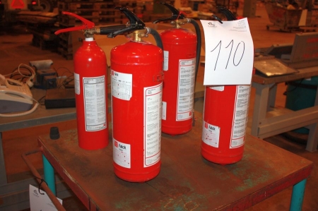 4 Hand extinguishers