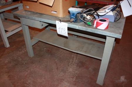 Workbench with vise and drawer