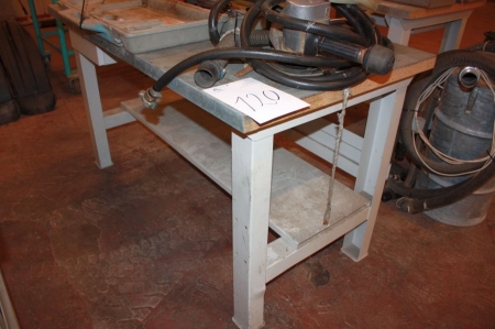 Worktable with drawer.