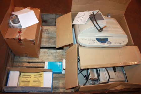 Palle med multifunktionsmaskine, Brother MFC 9160 laser + fax, Panasonic KX-FP300