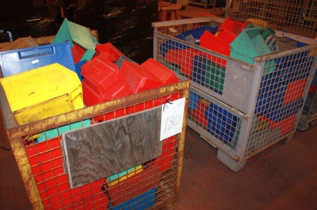 2 wire cages with assortment boxes