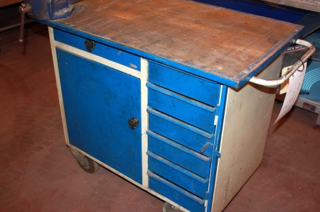 Tool Trolley with vice and content