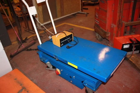Electric lift table on wheels, 500 kg. Type ES50