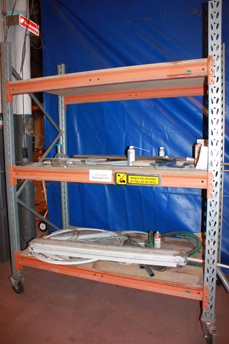 Pallet Racking on wheels with content