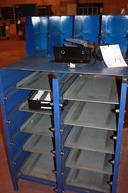 Tool Box with rolling shelves