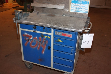 Tool trolley with content