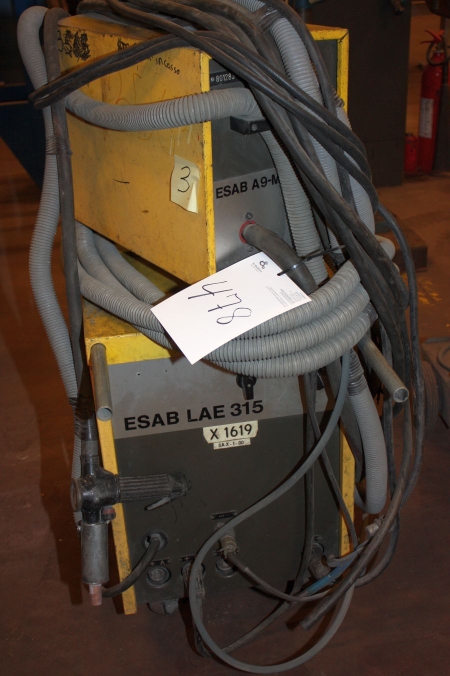 Esab welding machine, CO2. Esab LAE 315 with ESAB A9 - LMB Box.
