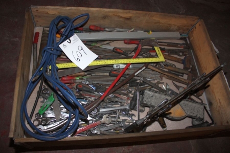 Pallet with tools, etc.