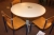 Round table with 3 chairs