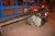 Bandsaw, Bumar type STG 220 G + roller conveyors