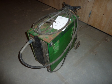 CO2 welding rectifier, Migatronic + welding cable welding + Torch. Mounted in a frame on wheels
