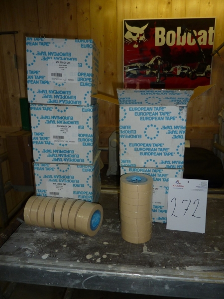 Masking tape, 5 x 36 rolls of 50 meters. Width: 25 mm