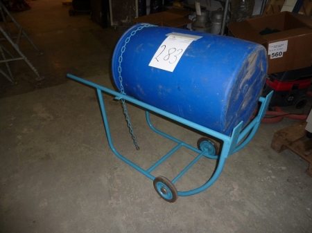 Barrel Trolley with plastic barrel