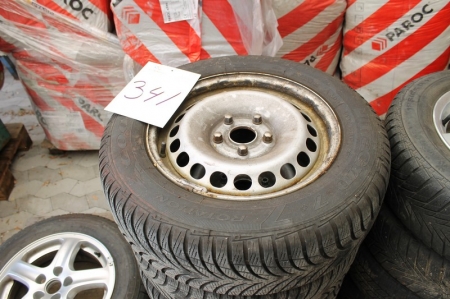 Winter wheels, 195/65 R15, steel rims, 5 holes