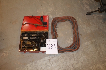 Cutting set, Autogena + oxygen and acetylene hose. Sold by private individual. Only VAT on fees.