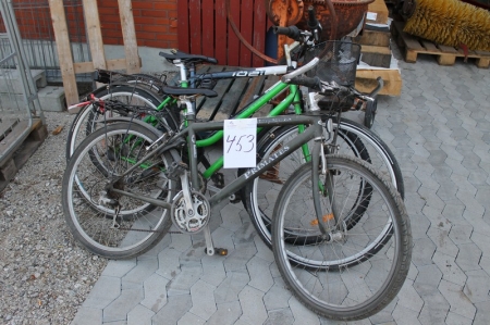 3 stk. cykler. Sælges af privat. Kun moms af salær