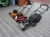 3 pcs. Lawnmowers: 1 pc. with aluminium shield and collector. 1 pcs. with plastic shields. 1 pcs. with steel shield