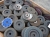 Pallet with slightly used flap discs + grinding discs + polishing disks + 1 diamond wheel. NOTE: Sold without pallet and frame