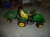 Battery-powered tractor, John Deere + trailer