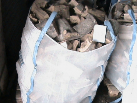 Big bag of firewood. Willow. Sawed and split in approximately 30 cm