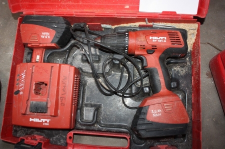 Cordless drill, Hilti SF 181-A + 2 x battery and charger