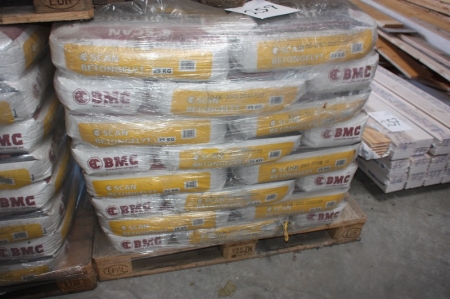 Pallet with self-leveling compound, Scan Betonflyt 25 kg sack