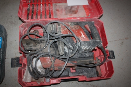 Power hammer drill, Hilti TE-5, with vacuum cleaner in suitcase