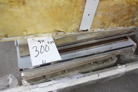 Stainless steel door, approximately 940x2150 mm