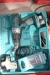 Cordless drill, Makita, unused + cordless drill, Makita with 2 batteries and charger