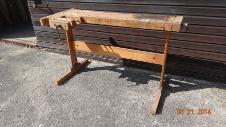 Workbench / woodwork bench L140 H79 cm