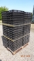 Plastic boxes. 80 pcs 600 x 400 mm. Black