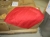 Kasse med ca 400 stk stofserviet 50x50 cm, rød