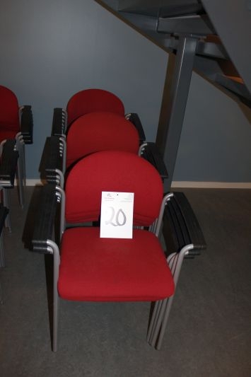 15 stk røde stole
