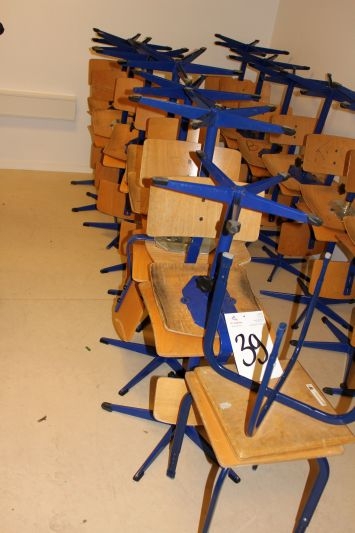 14 pcs school chairs + 2 stools
