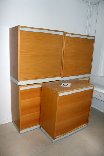 5 x roll front cabinets