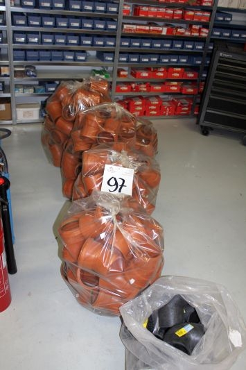 Bags of various sewer fittings + sleeves + Gebril Ø90 / Ø45