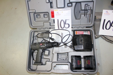Cordless screwdriver, Senco, with battery + charger