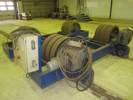 1 set of welding roller bucks on rail wheels, Vego of 50 tons, serial No. 19, year 2002, complete with control unit, cable and remote control,