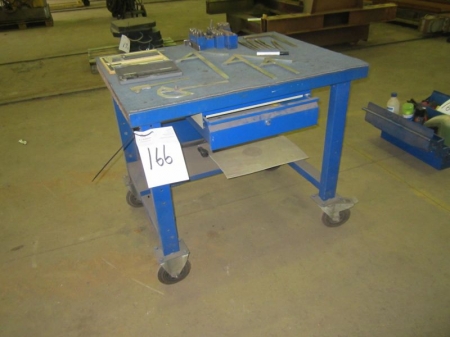 Tool trolley with measuring equipment, etc. Hollow punch kit