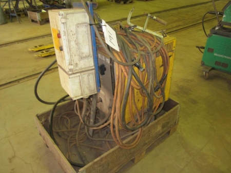 Pallet with Welding rectifier Esab THF630 with cables