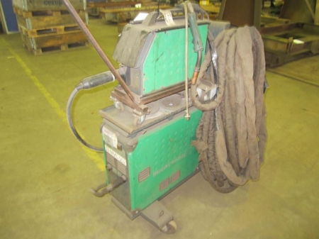 Welding rectifier Migatronic Sigma 400 with wire feeder and hoses etc., marked OK