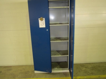 Steel cabinet with 2 doors, Blika without key