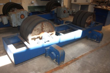 Roller bed with rail wheels, Vego, 50 tonnes, follower