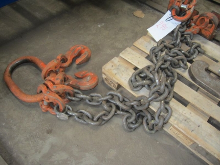 Chain Sprawl with two chains, hooks and J-hooks, 19 / 26.5 tonnes