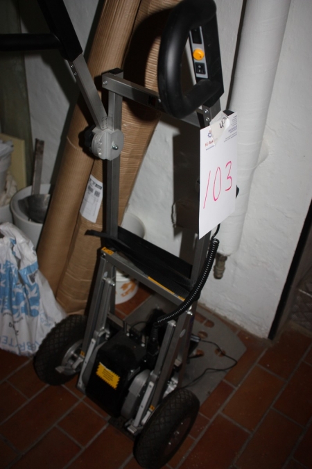 Stair climbing sack truck, CargoMaster, electric. OBS: battery condition unknown