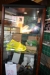 Shop display case with light on wheels. Dimension: 50 x 50 cm. Sold without content