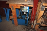 Lifting arm with Randek hydraulic nailing plate press + hydraulic station
