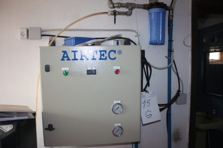 Befugtningsanlæg, Airtec, Hydro-Press, Easy-line. SN: 13. Timetæller, pumpe: 119. Inklusive afkalkningsfilter til koldt/varmt vand. IP55. Pumpe: MP10/440