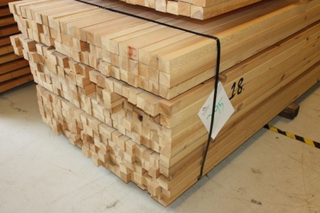 Pine planed 42x42 mm approximately 1475 meter length 4.8 meters