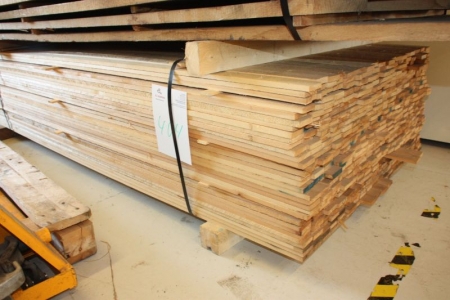 Pine planed 14x50 mm approximately 1500 meter length of 2.4 meters